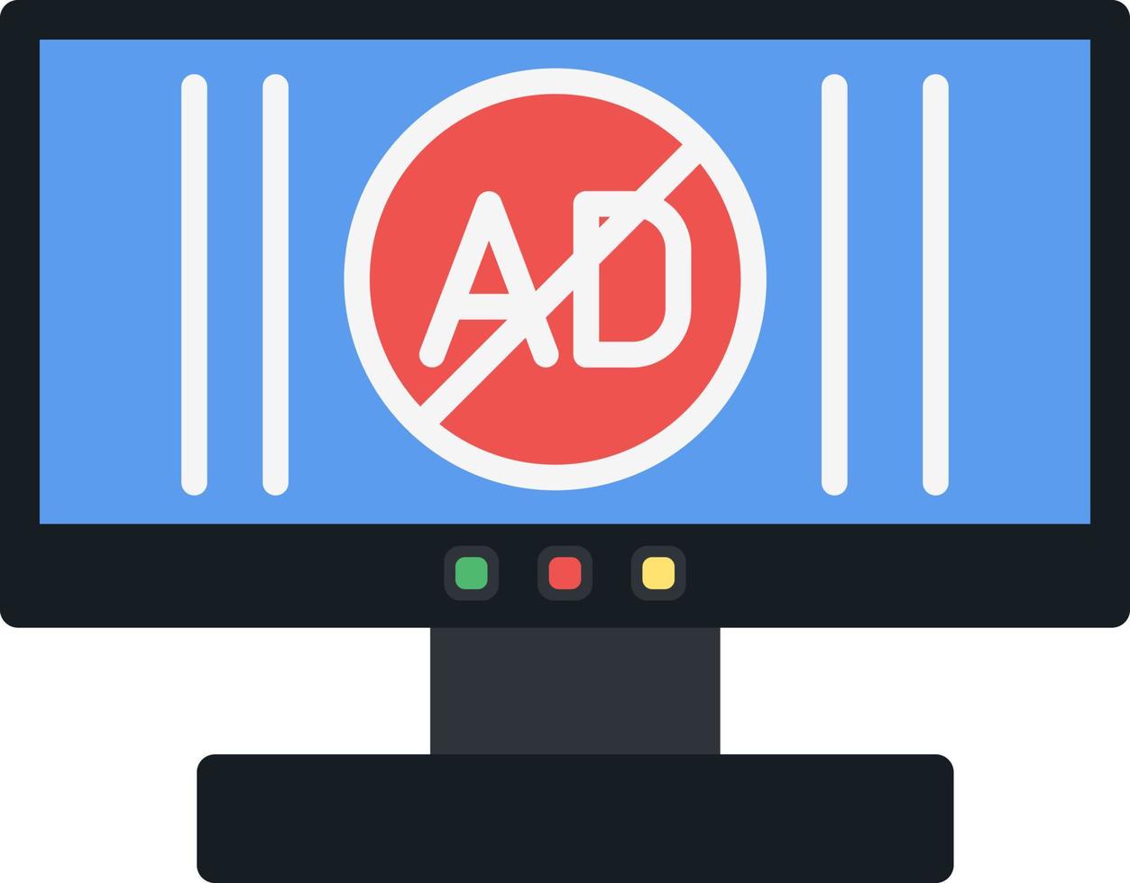 ad blockerare vektor ikon design