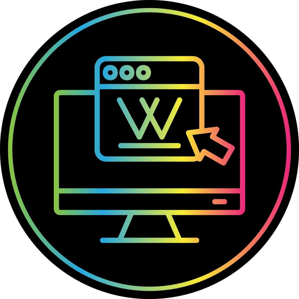 Wikipedia-Vektor-Icon-Design vektor