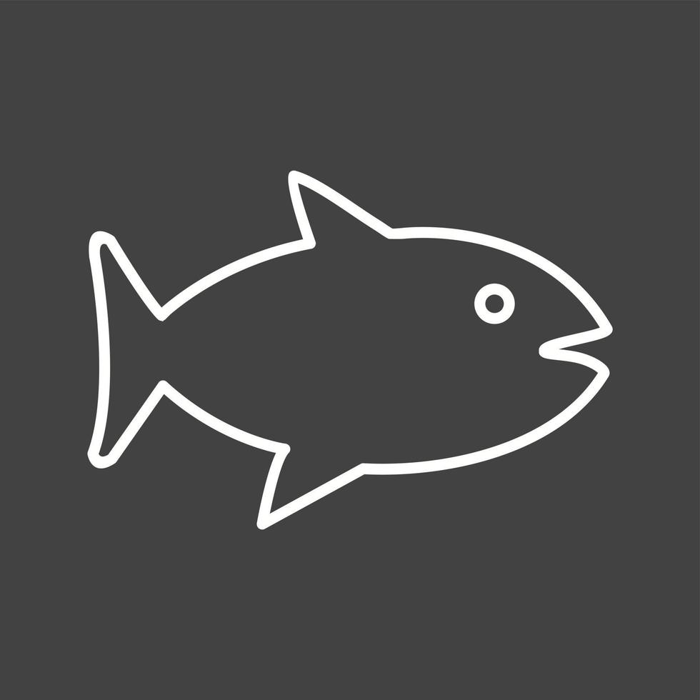 unik fisk vektor linje ikon