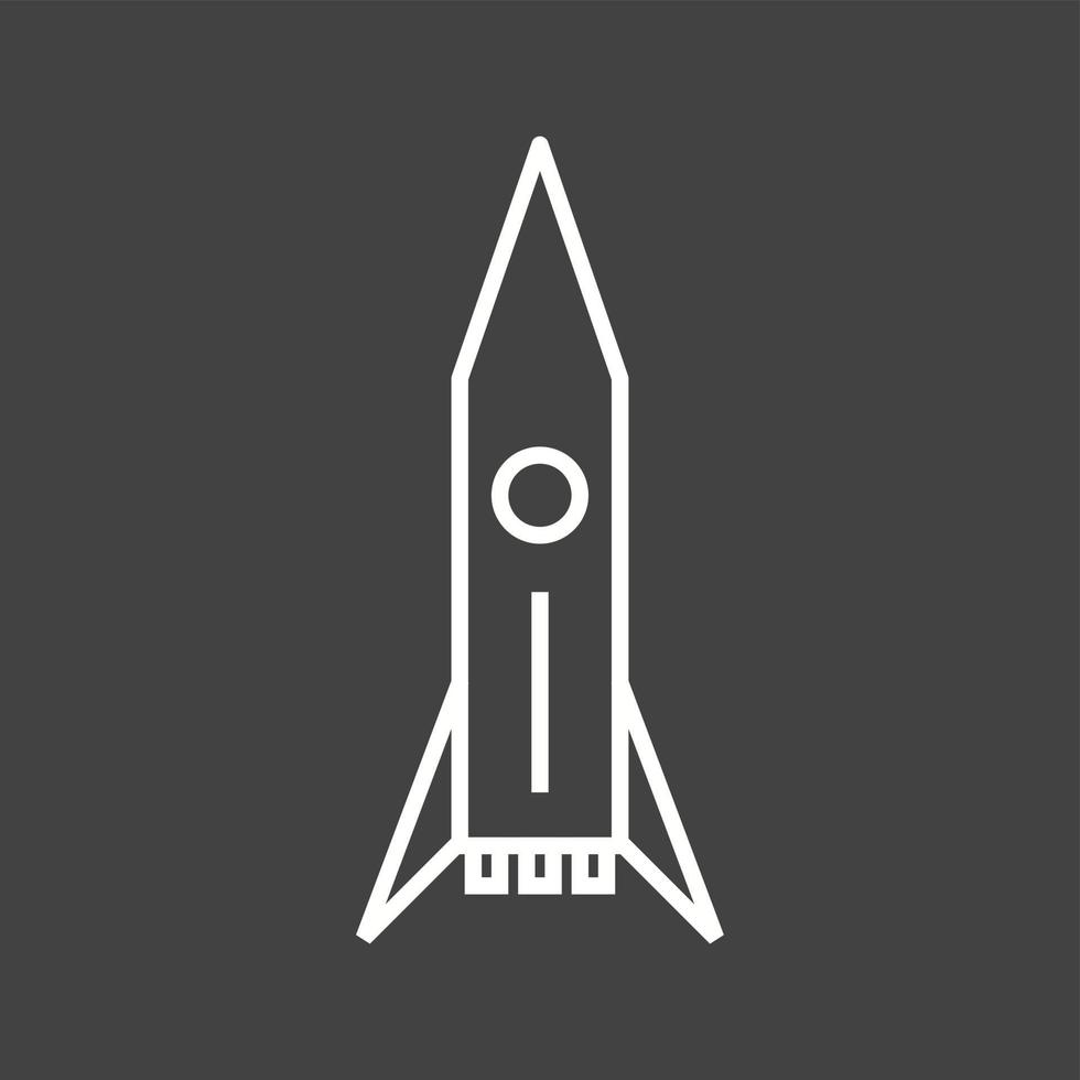 Einzigartiges Symbol für die Vektorlinie des Space Shuttles vektor