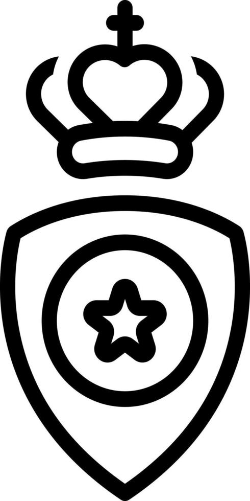 Liniensymbol für Wappen vektor