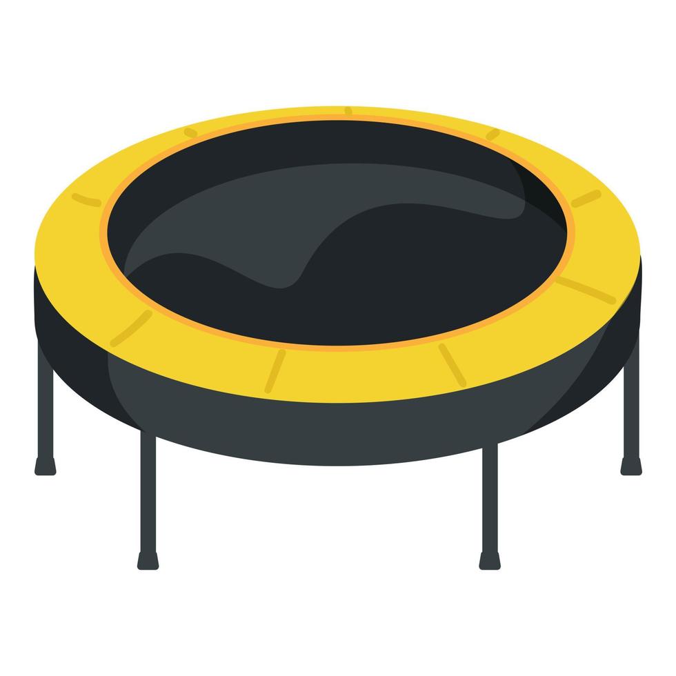 Netto-Trampolin-Symbol Cartoon-Vektor. Fitness-Spielplatz vektor