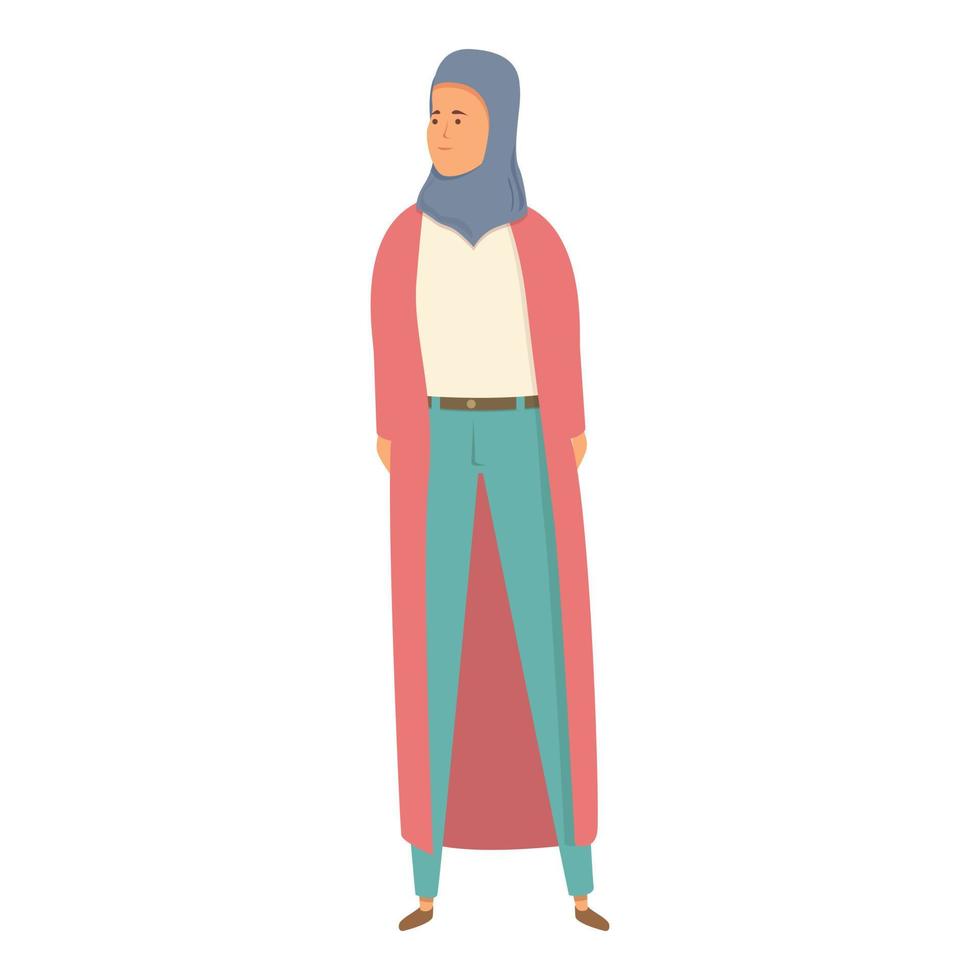 Arabische Frau Symbol Cartoon-Vektor. muslimische Mode vektor