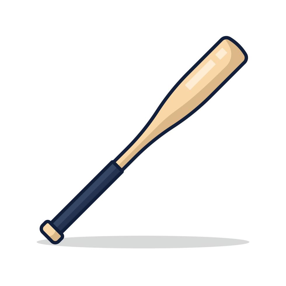 baseboll fladdermus tecknad serie stil vektor