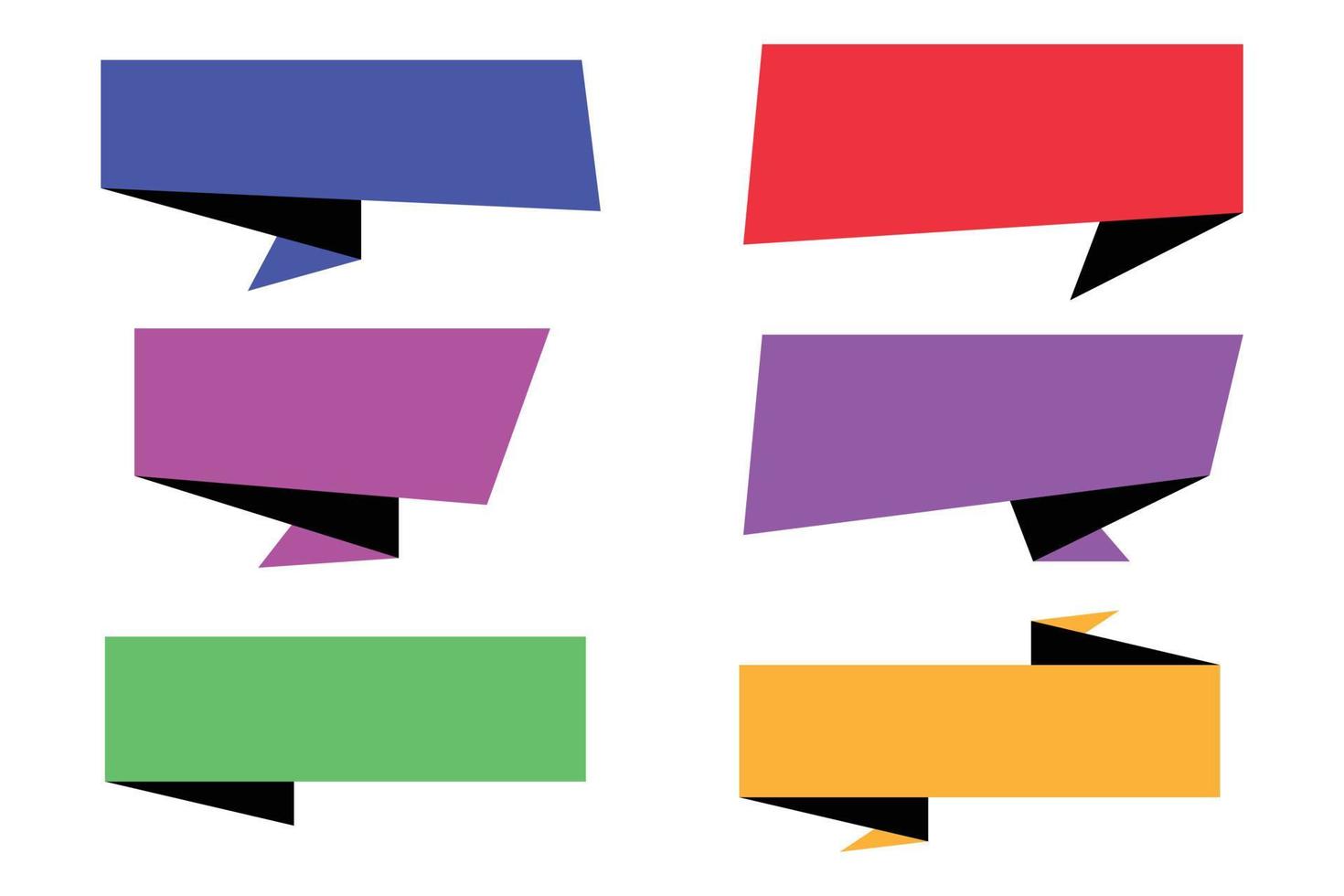 Origami abstrakte Banner vektor