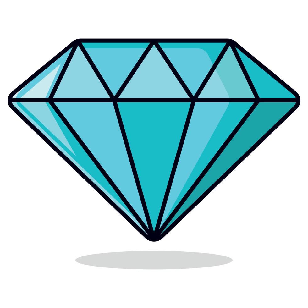 diamant färgad översikt vektor