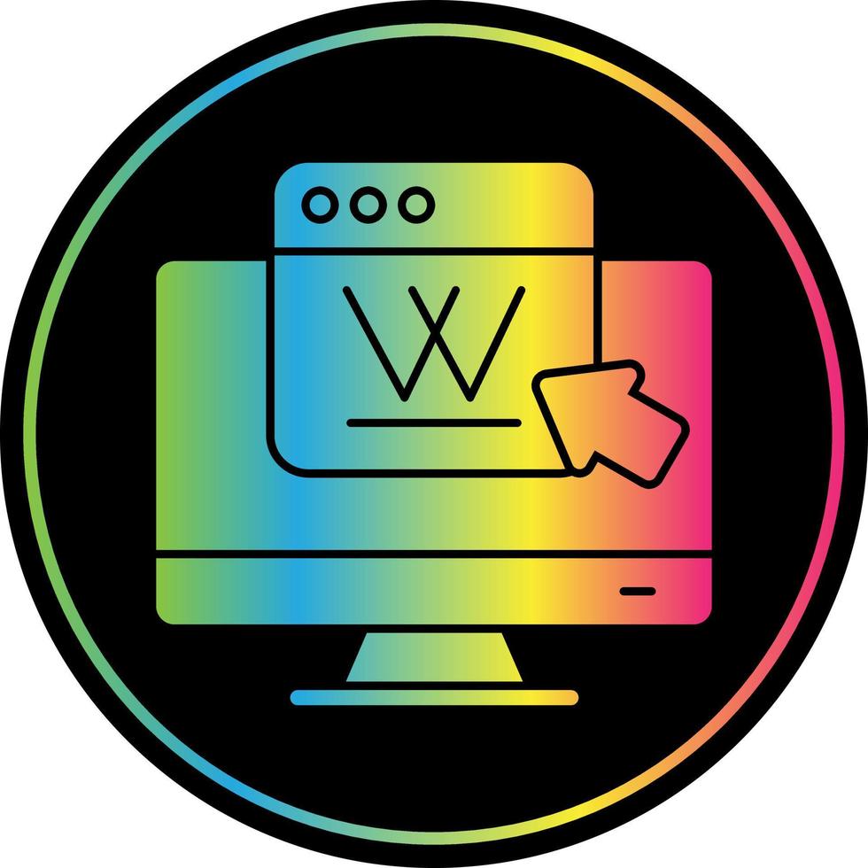 Wikipedia-Vektor-Icon-Design vektor