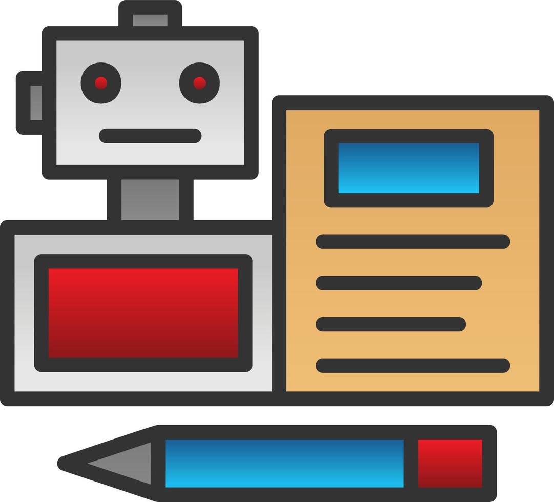 Bots Copywriting Vektor-Icon-Design vektor