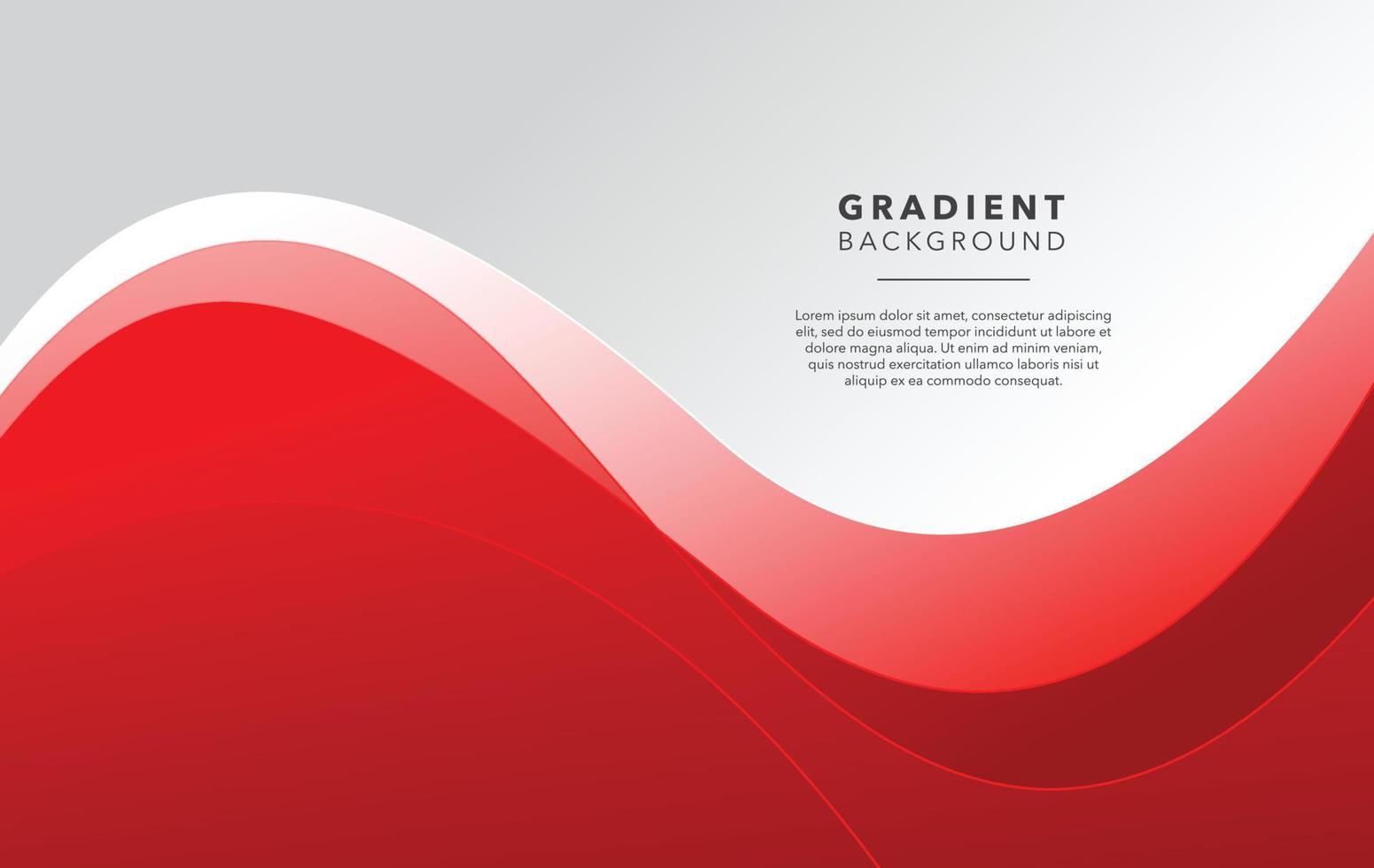 rot-weißer abstrakter Hintergrund mit Farbverlauf vektor