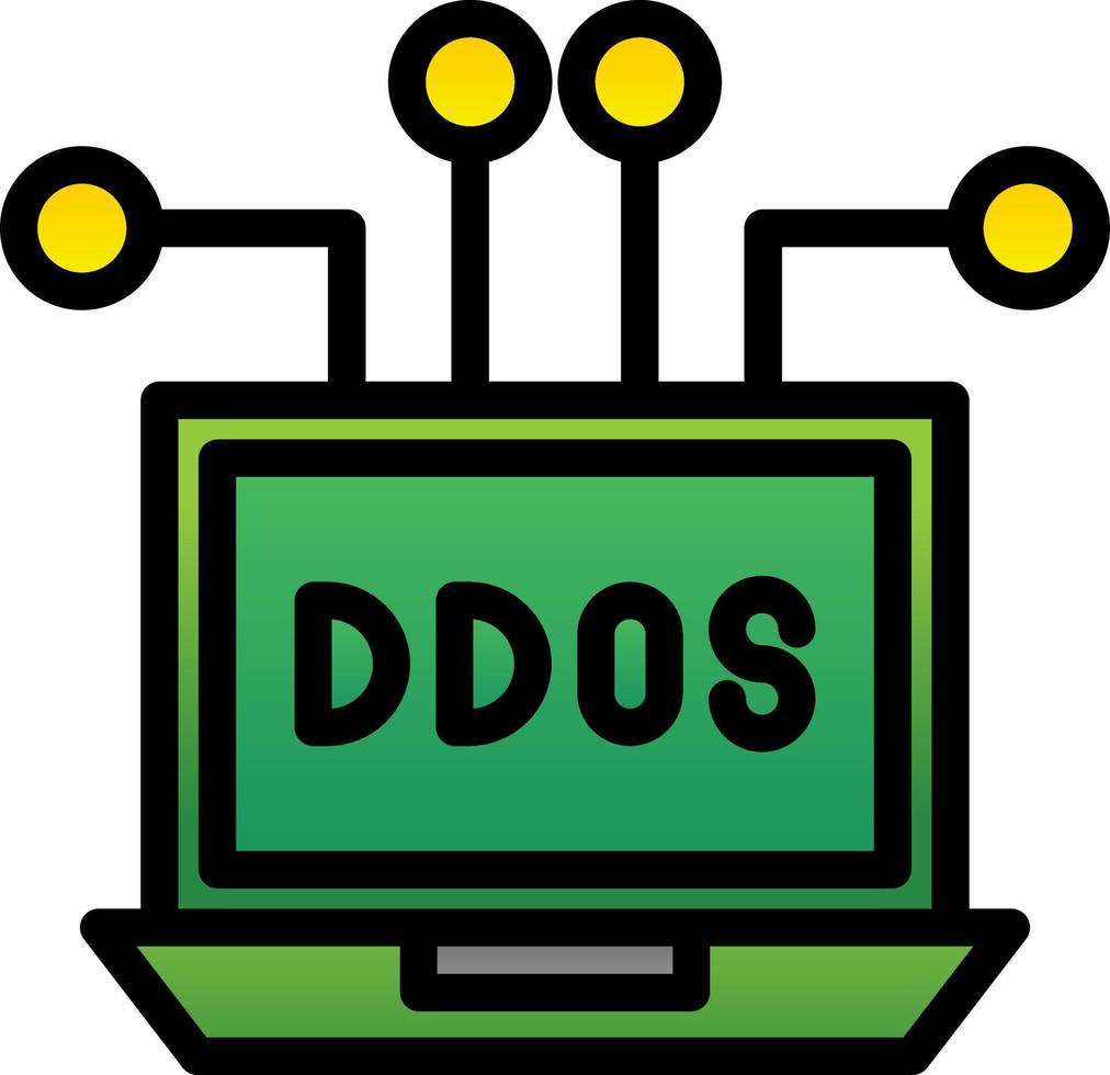 ddos vektor ikon design