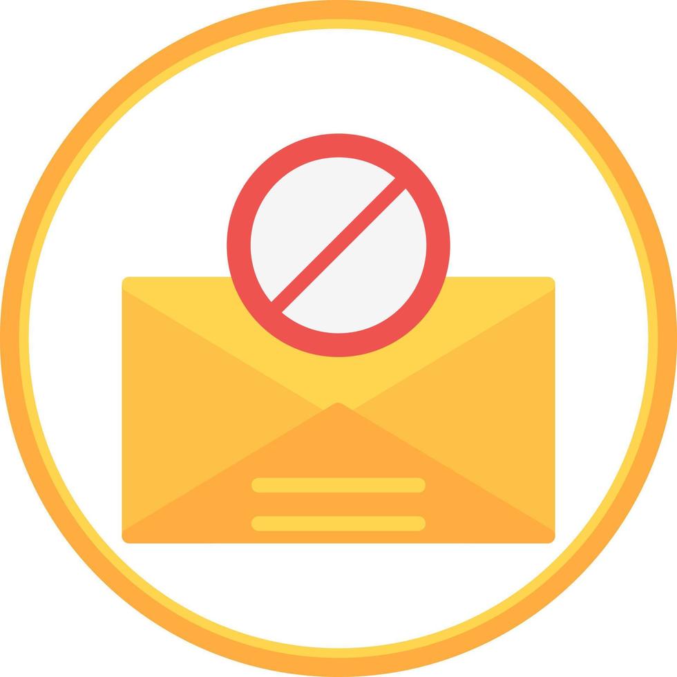 Spam-E-Mail-Vektor-Icon-Design vektor