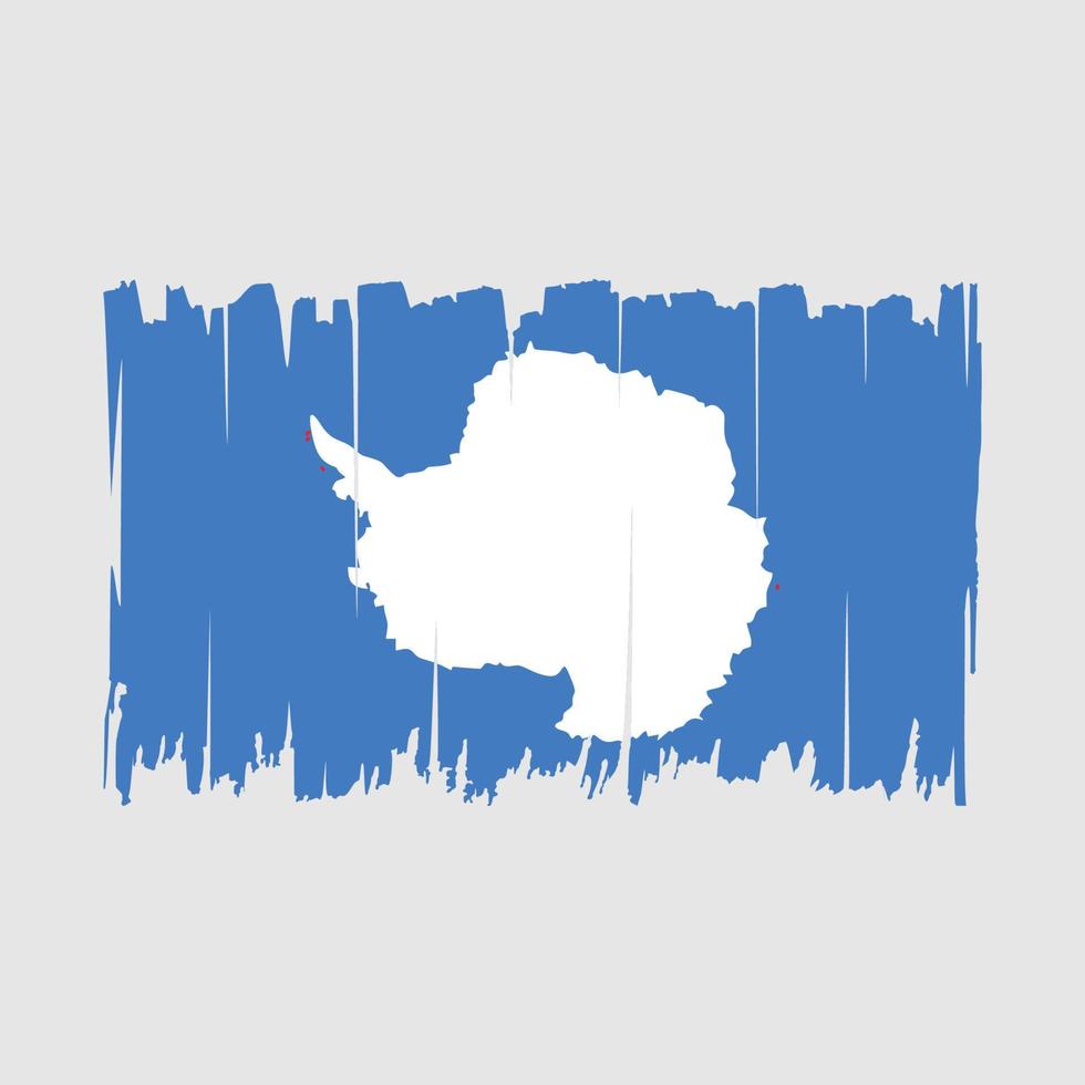 antarctica flagga borsta vektor illustration