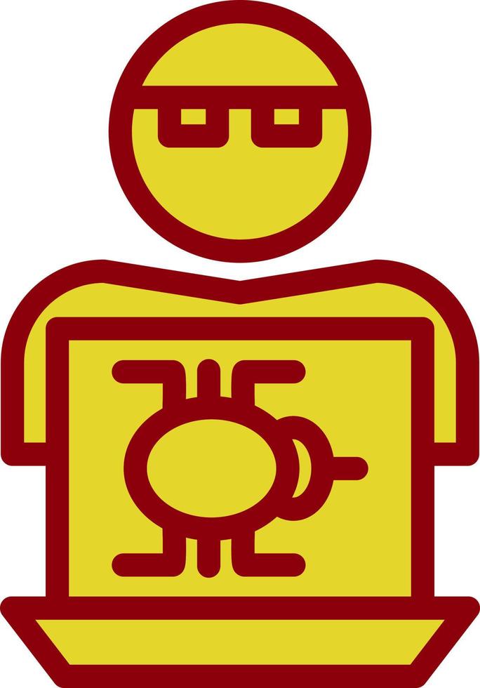 Hacker-Vektor-Icon-Design vektor