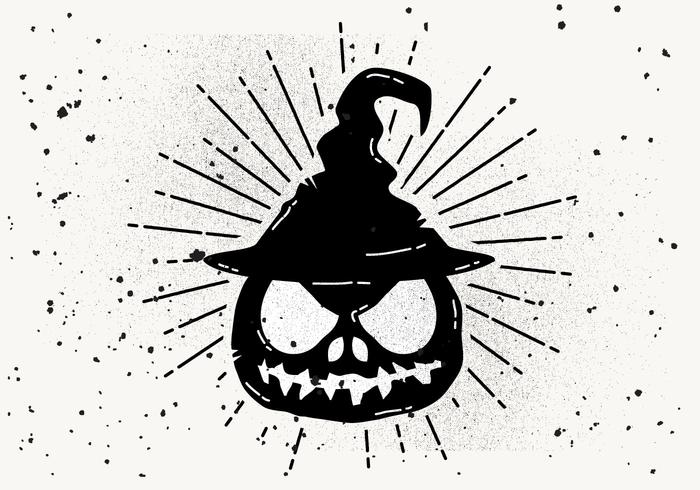 Gratis Scary Halloween Pumpkin Vector