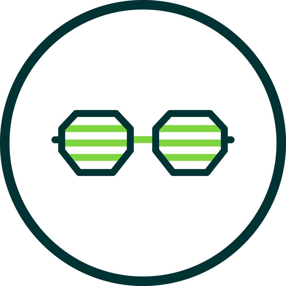 Party-Brille-Vektor-Icon-Design vektor