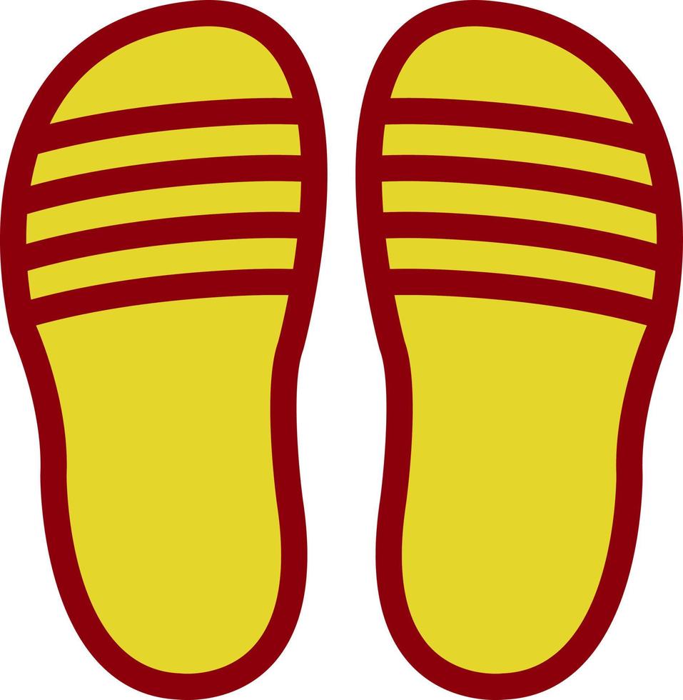 Flip-Flop-Vektor-Icon-Design vektor