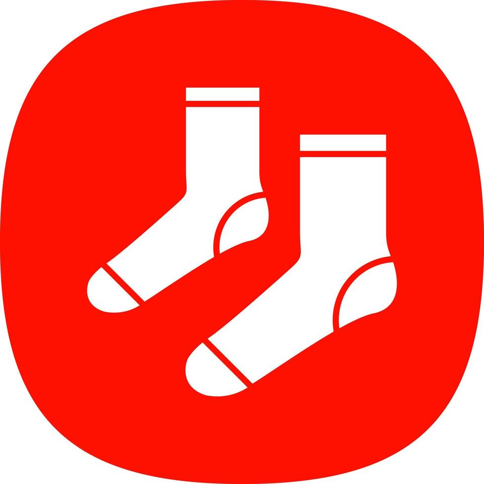 Socken-Vektor-Icon-Design vektor