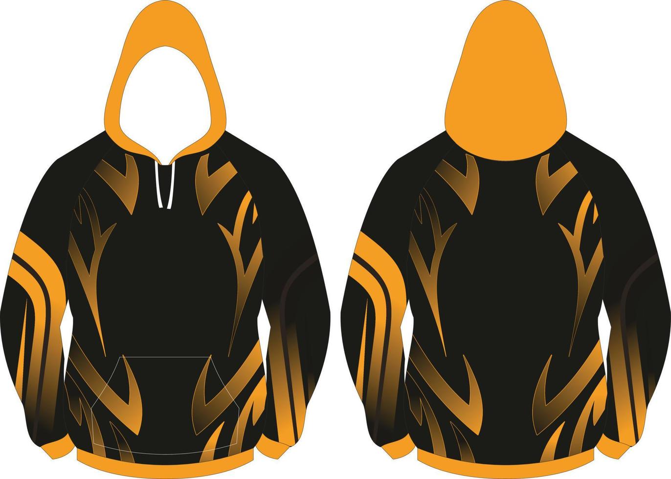 Sublimations-Hoodie-Attrappe vektor