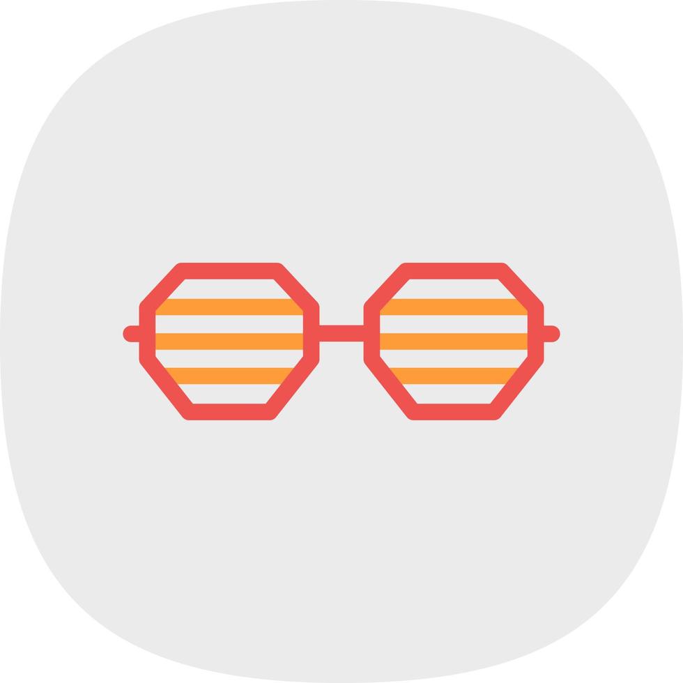 Party-Brille-Vektor-Icon-Design vektor