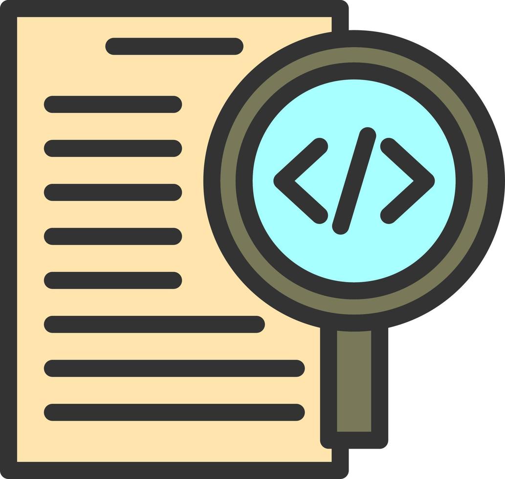 Code-Review-Vektor-Icon-Design vektor