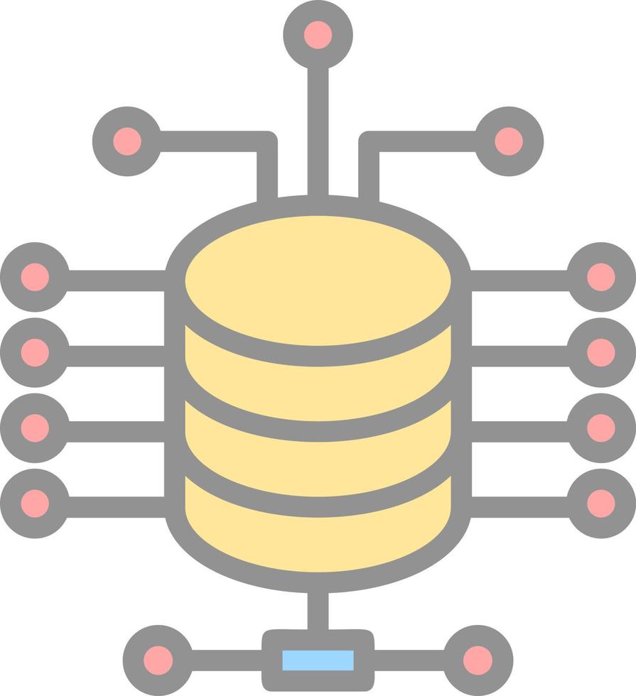 data lagring vektor ikon design