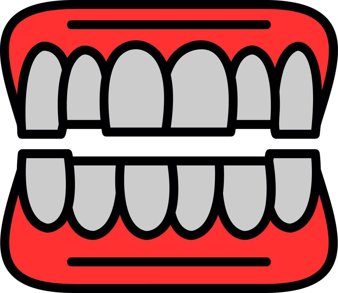 tandprotes vektor ikon design