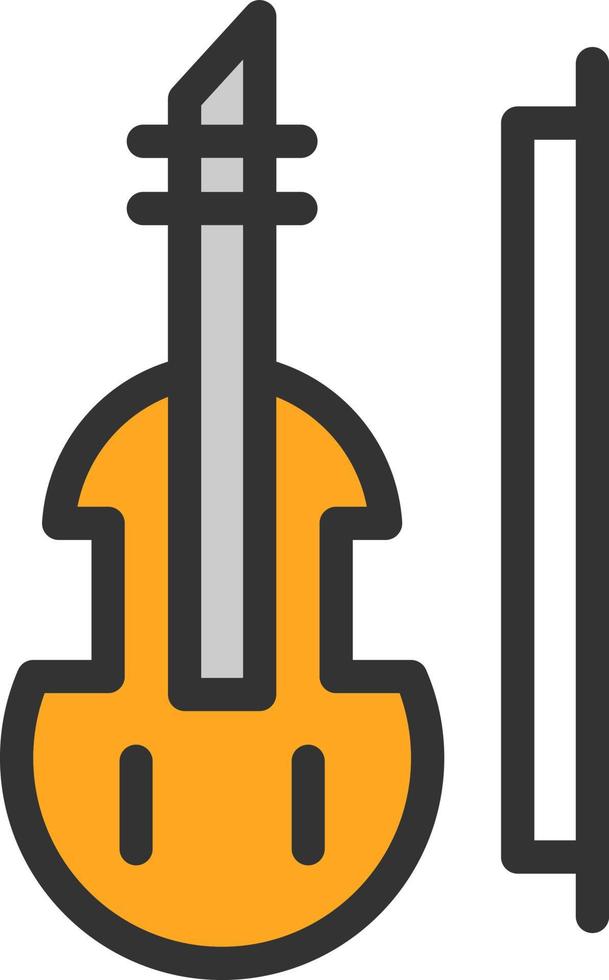 Violine-Vektor-Icon-Design vektor