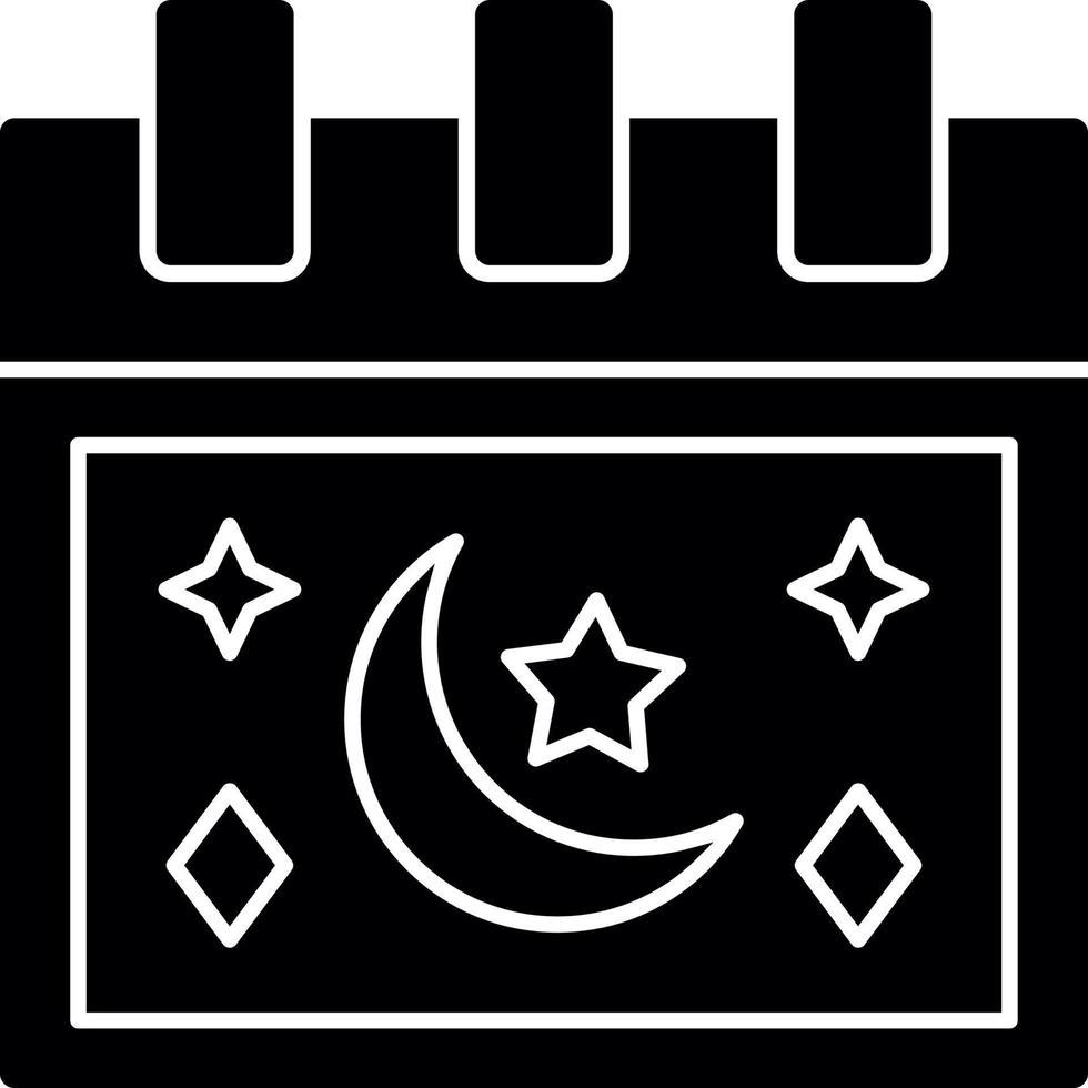 Ramadan-Kalender-Vektor-Icon-Design vektor