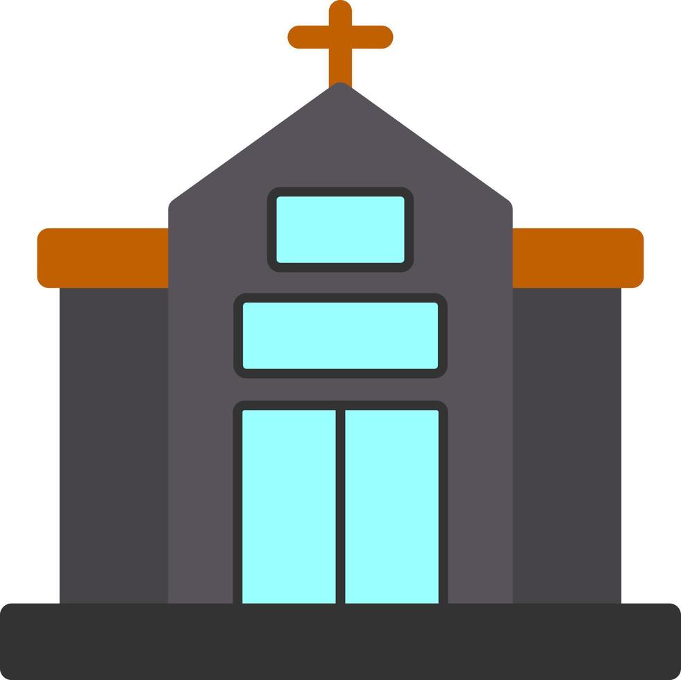 Kirche-Vektor-Icon-Design vektor