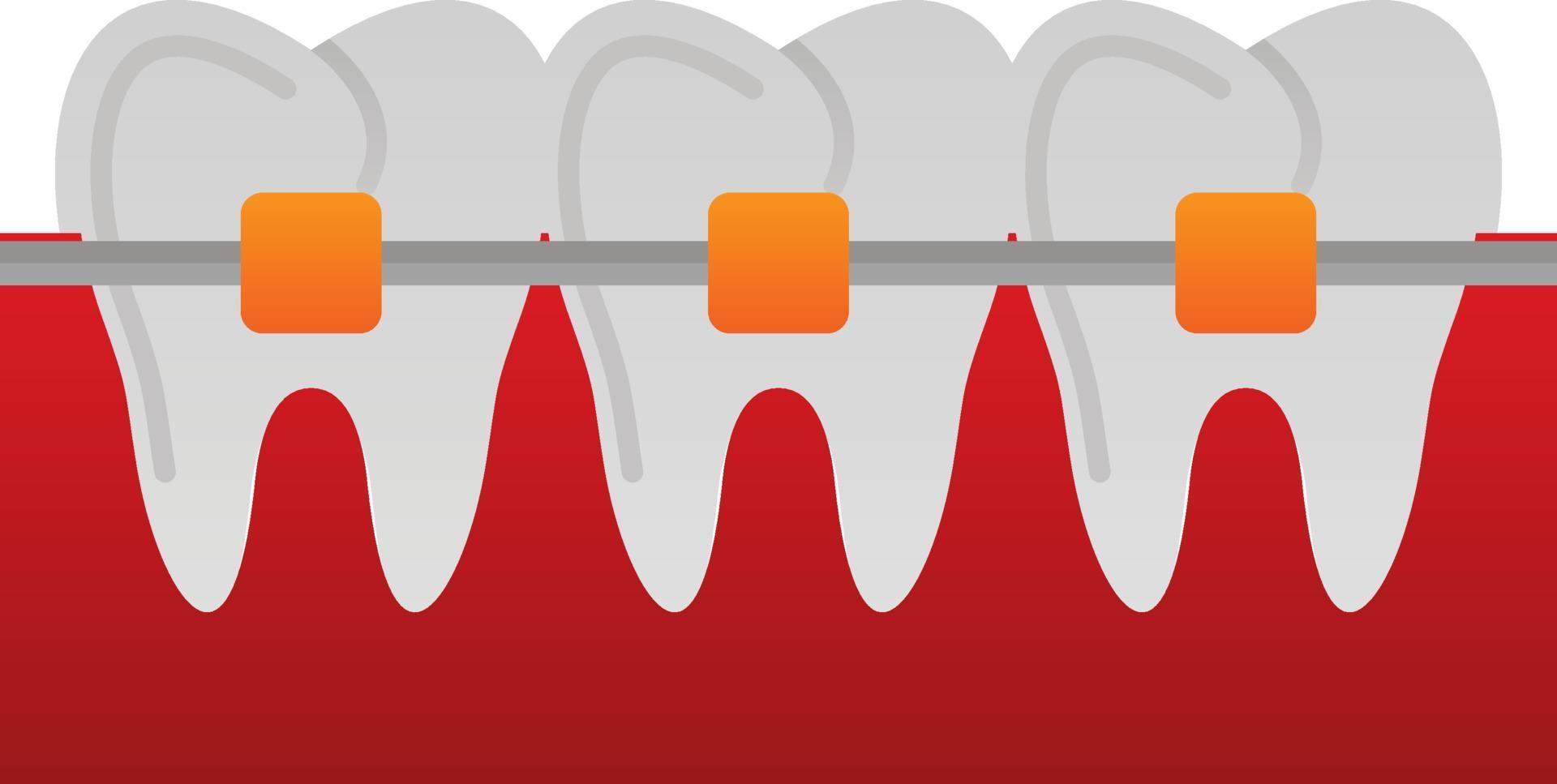 tandställning vektor ikon design