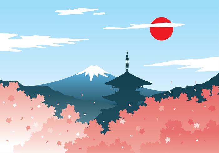 Plommon Blossom Japan Gratis Vector