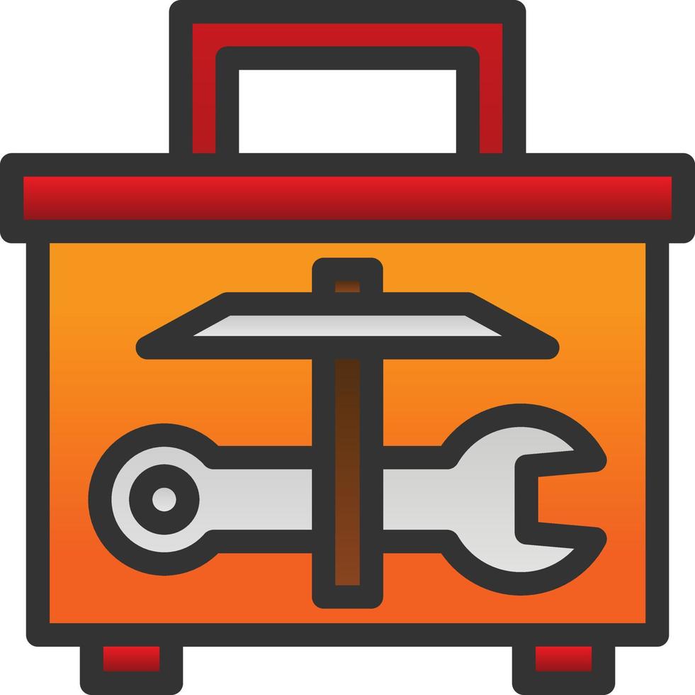 Toolbox-Vektor-Icon-Design vektor