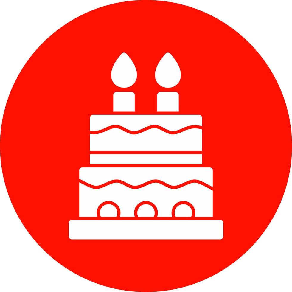 Kuchen-Vektor-Icon-Design vektor