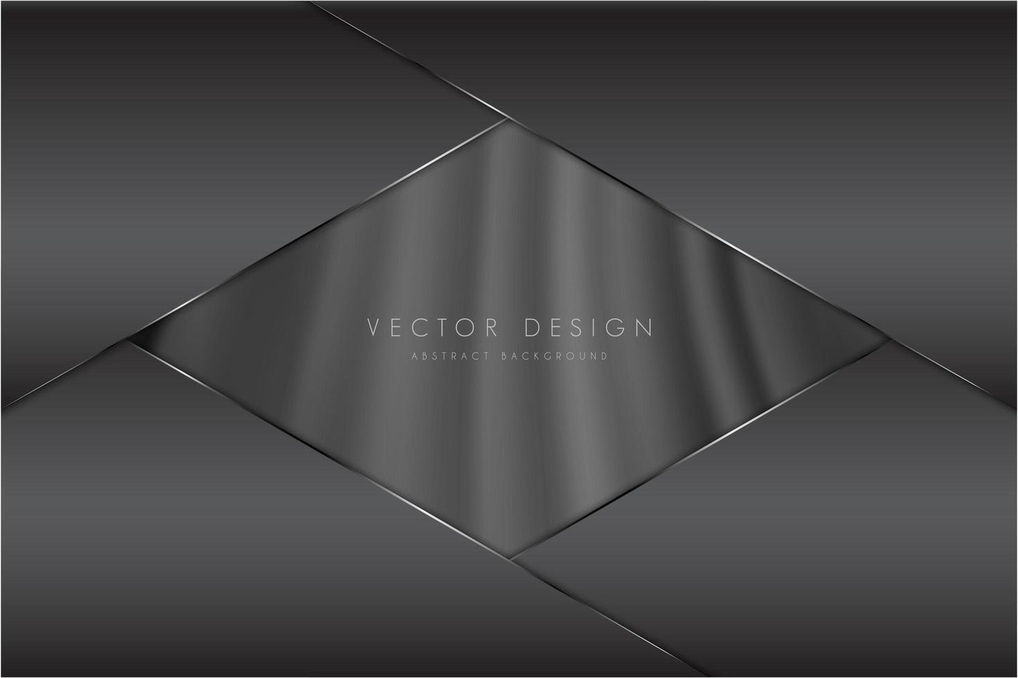moderner grauer metallischer Hintergrund vektor
