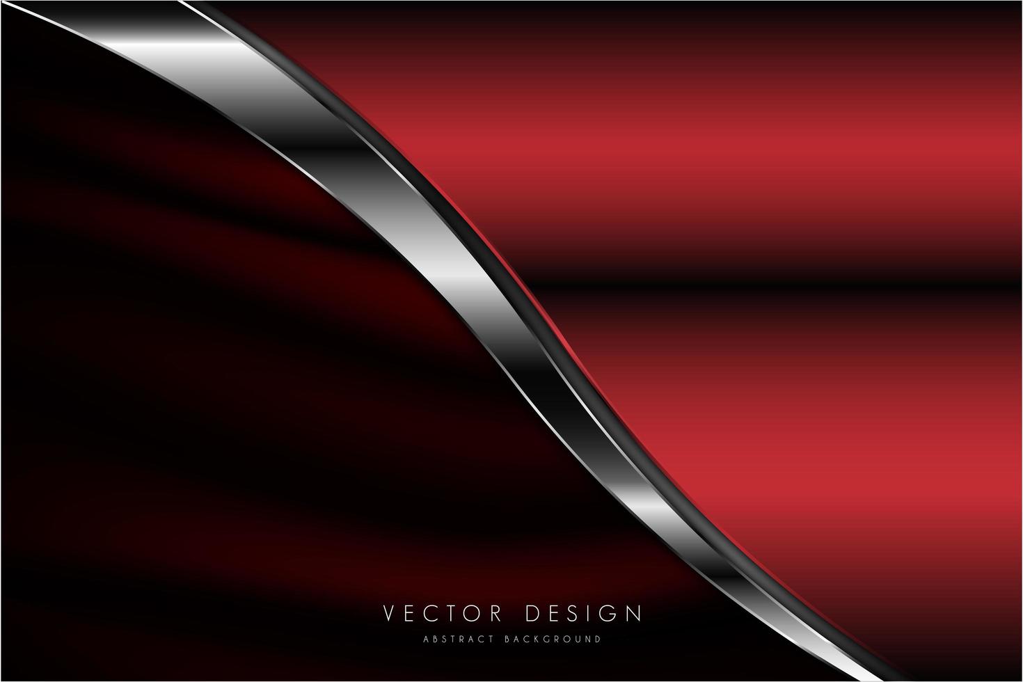 moderner roter und silberner metallischer Hintergrund vektor