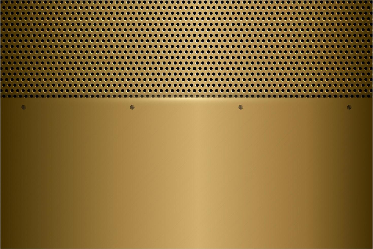 moderner goldener metallischer Hintergrund vektor