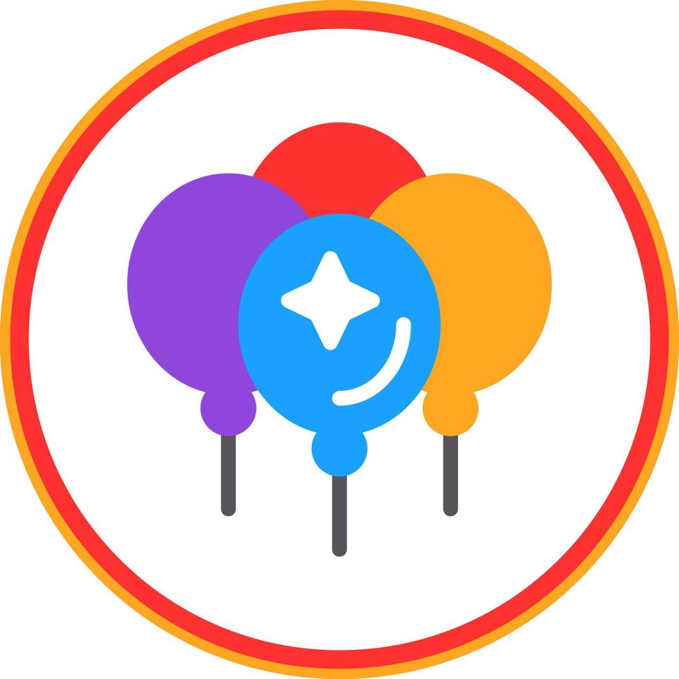 Luftballons-Vektor-Icon-Design vektor