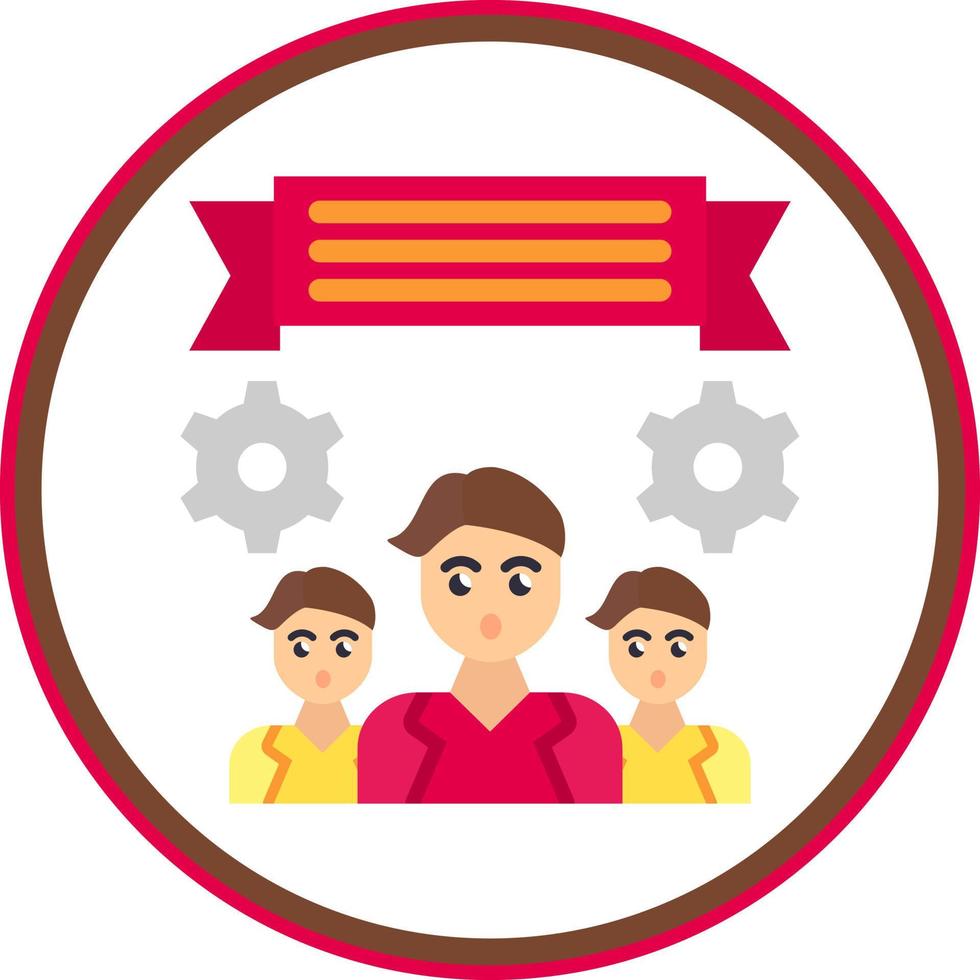 Teamwork-Vektor-Icon-Design vektor