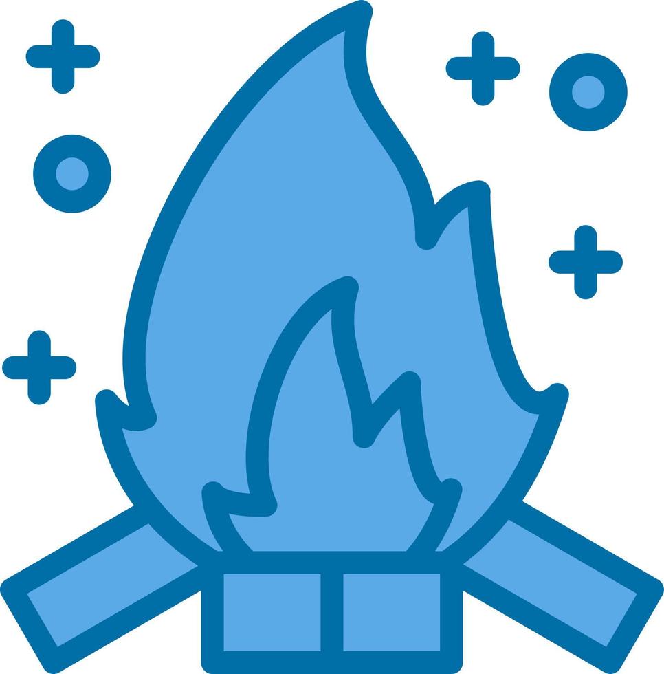 Lagerfeuer-Vektor-Icon-Design vektor