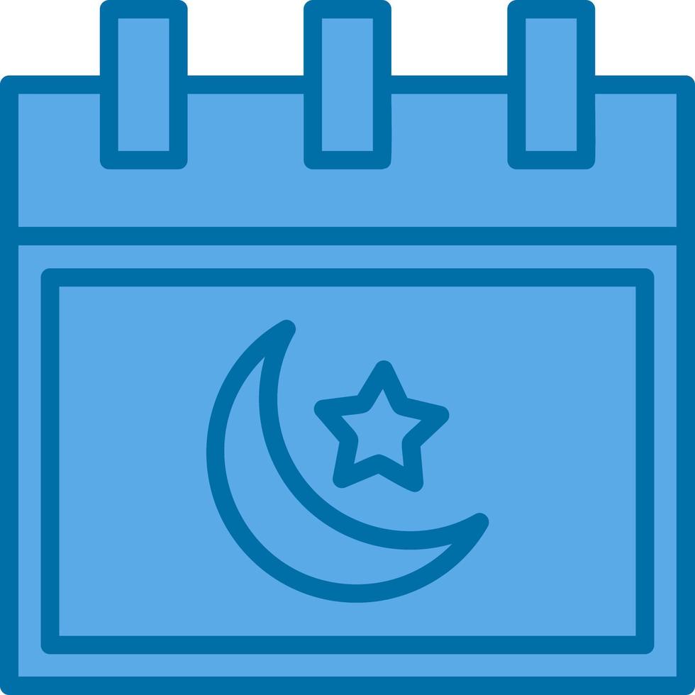 islamischer Kalender-Vektor-Icon-Design vektor