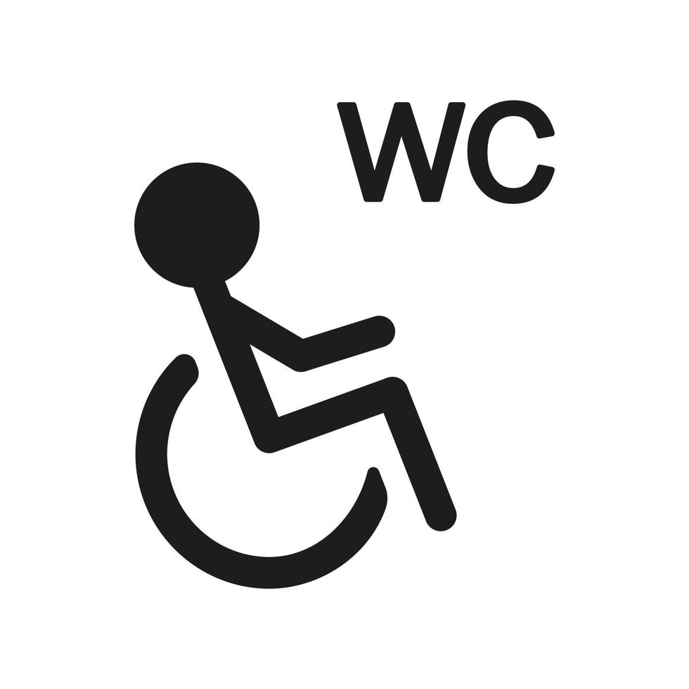 WC-Wegweiser-Vektorillustrationsikonen. wc männliche und weibliche geschlechtszeichen vektor