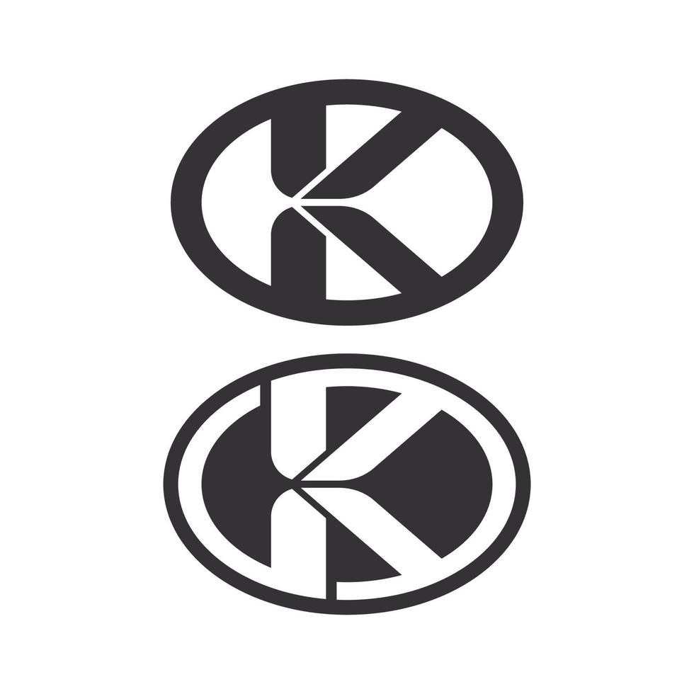 buchstabe k logo symbol illustration design template.graphic alphabet symbol für unternehmensfinanzen logotyp. grafisches alphabetsymbol für unternehmensidentität. vektor