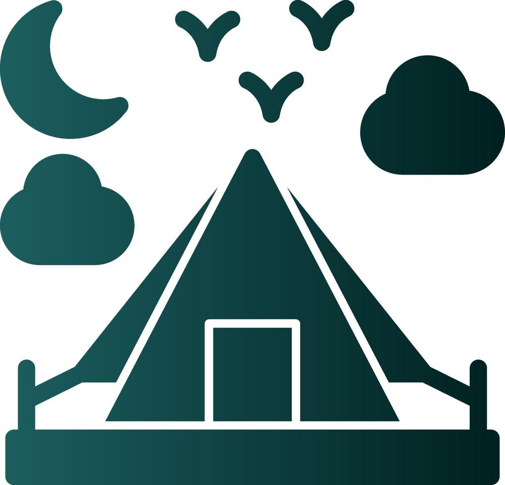 Camping-Vektor-Icon-Design vektor