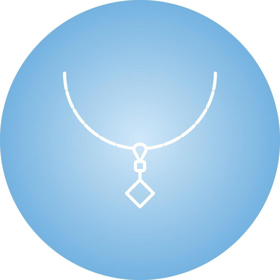 unik halsband vektor linje ikon