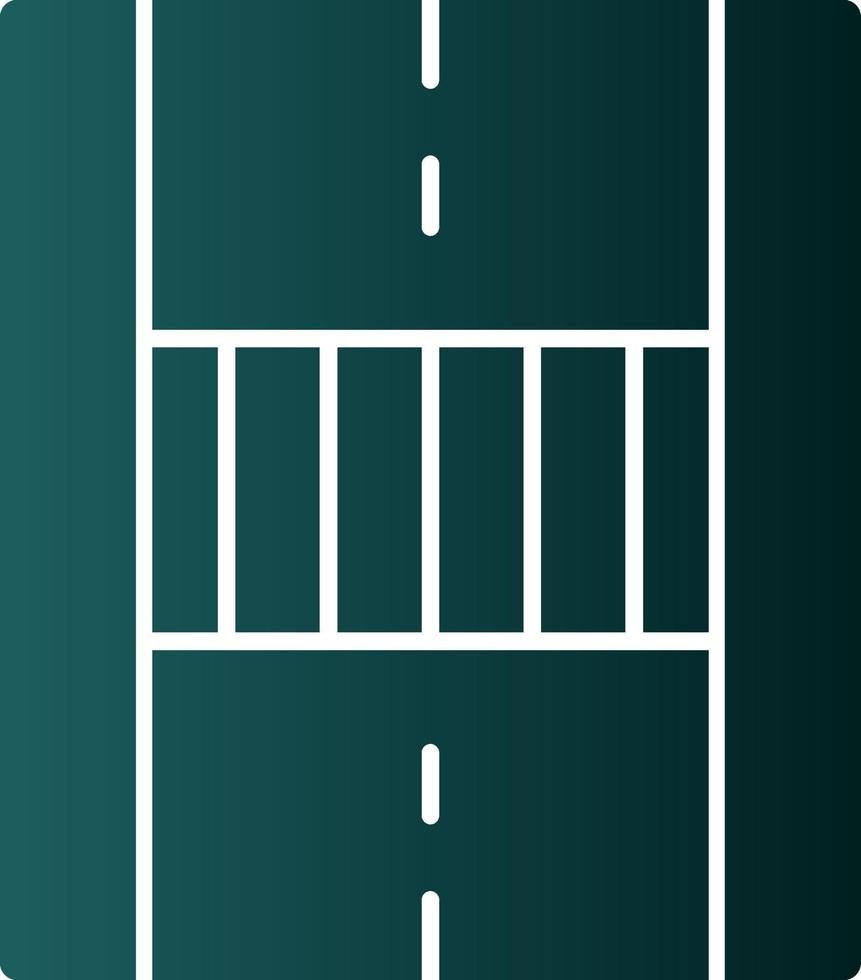 Fußgängerüberweg-Vektor-Icon-Design vektor