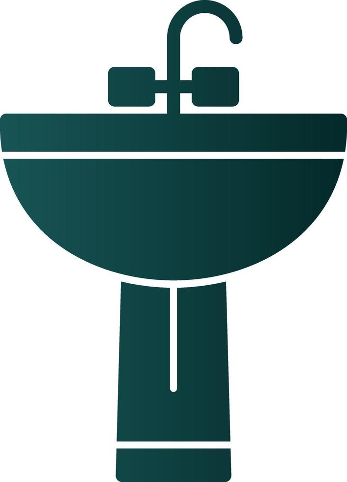 Waschbecken-Vektor-Icon-Design vektor