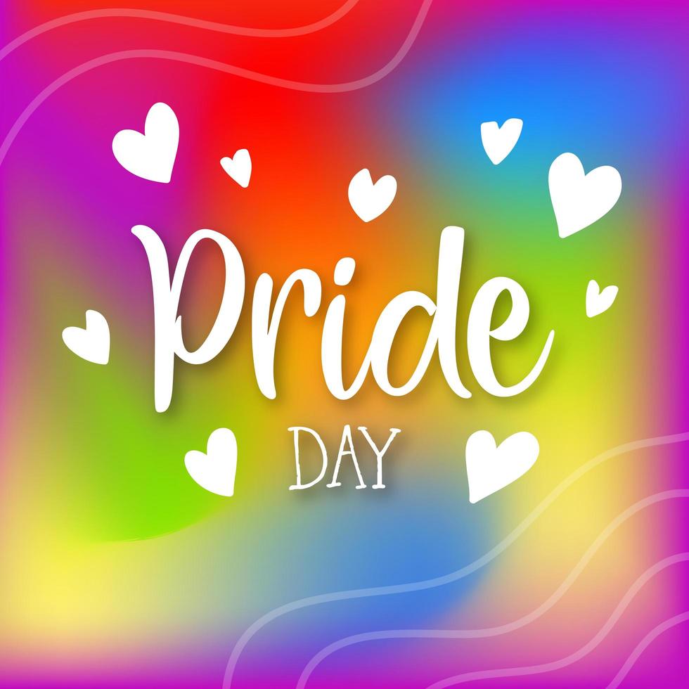 Happy Pride Day Social Media Post Design vektor