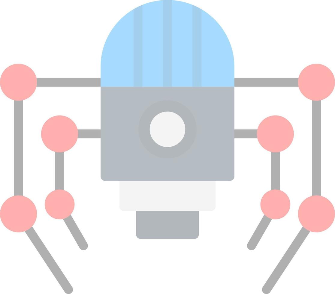 Nano-Roboter-Vektor-Icon-Design vektor