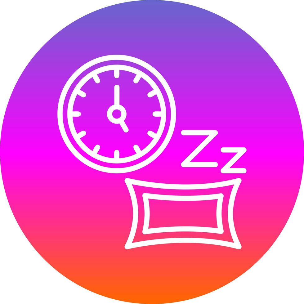 sovande tid vektor ikon design