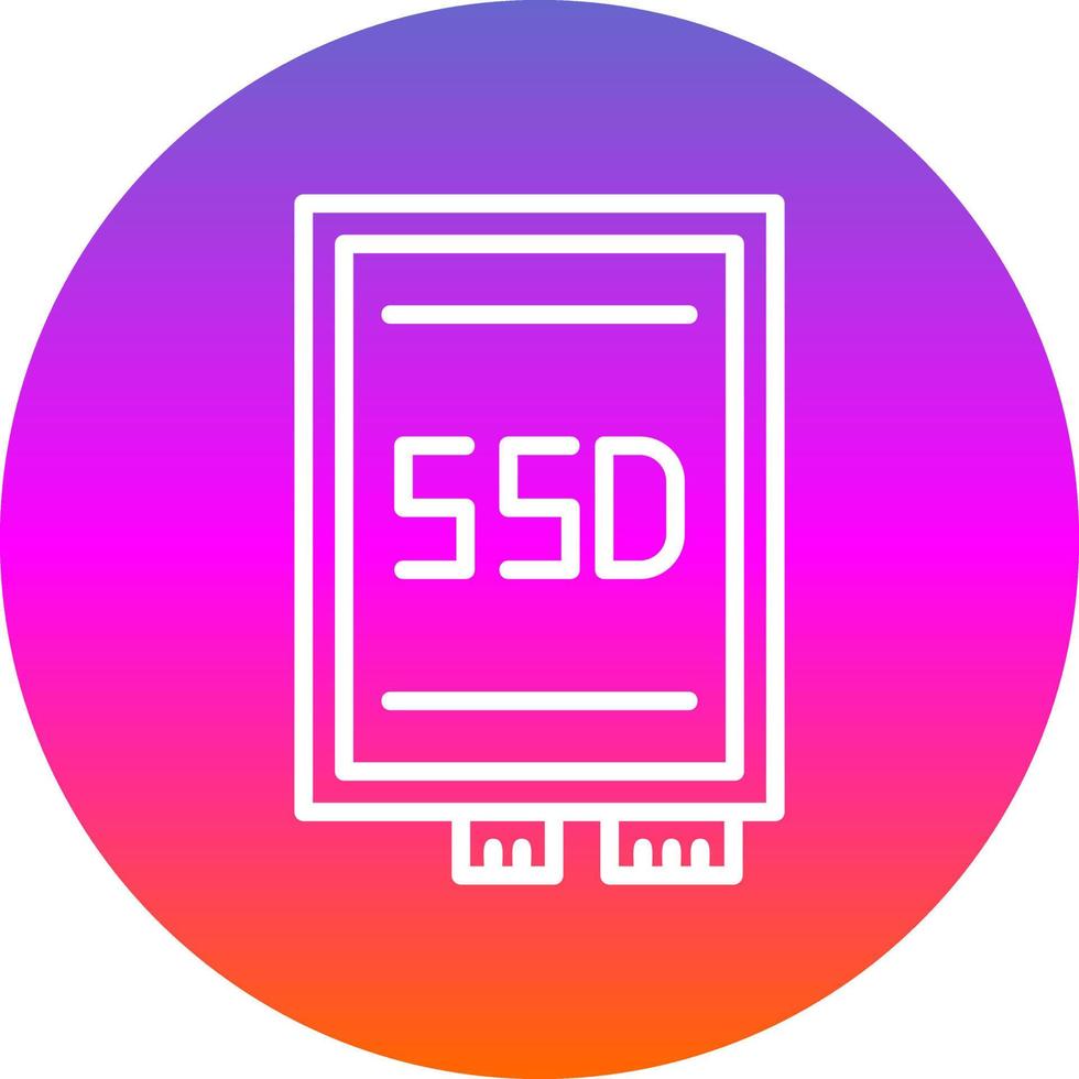 ssd-Karten-Vektor-Icon-Design vektor